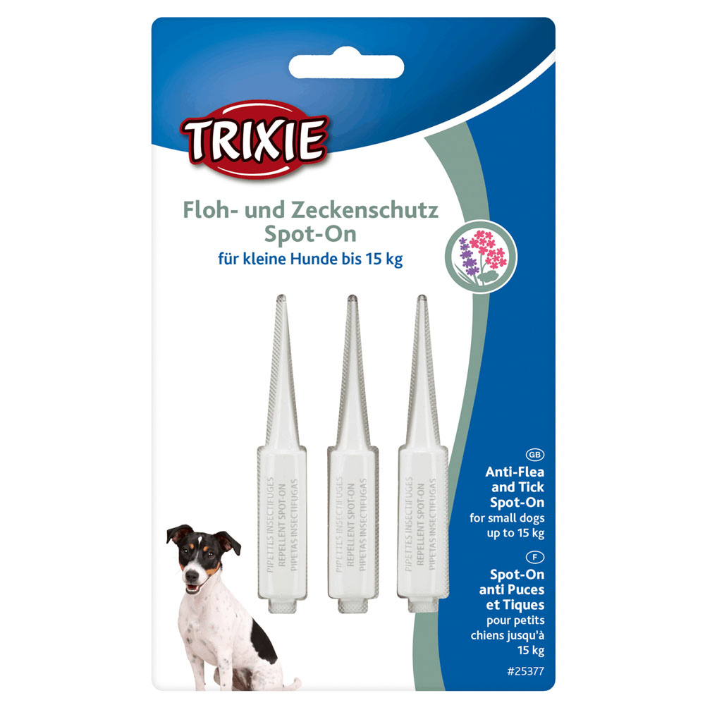 Trixie Floh- und Zeckenschutz Spot-On, Hund / (Variante) Hunde bis 15 kg