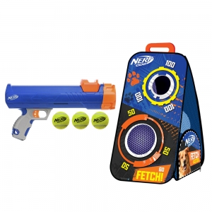 Nerf-Dog-Tennisball-Blaster-mit-Zielscheibe