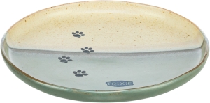 Trixie-flacher-Keramiknapf-fr-Katzen---grnbeige