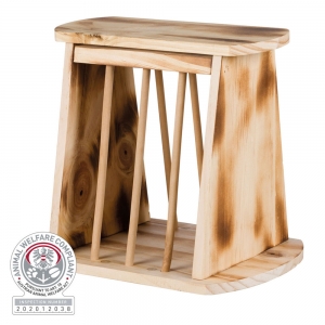 Trixie-Heuraufe-zum-Aufstellen-aus-geflammtem-Holz