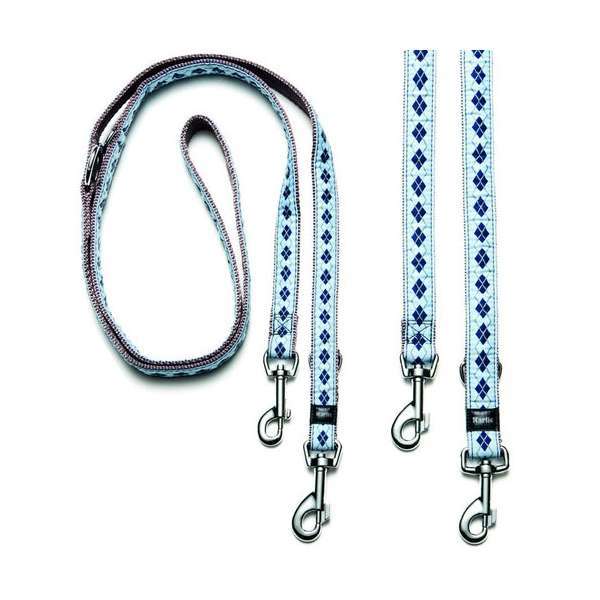 Bild 1 von Karlie Art Joy Plus Führleine RHOMBUS - Blau  / (Variante) 200cm x 25mm