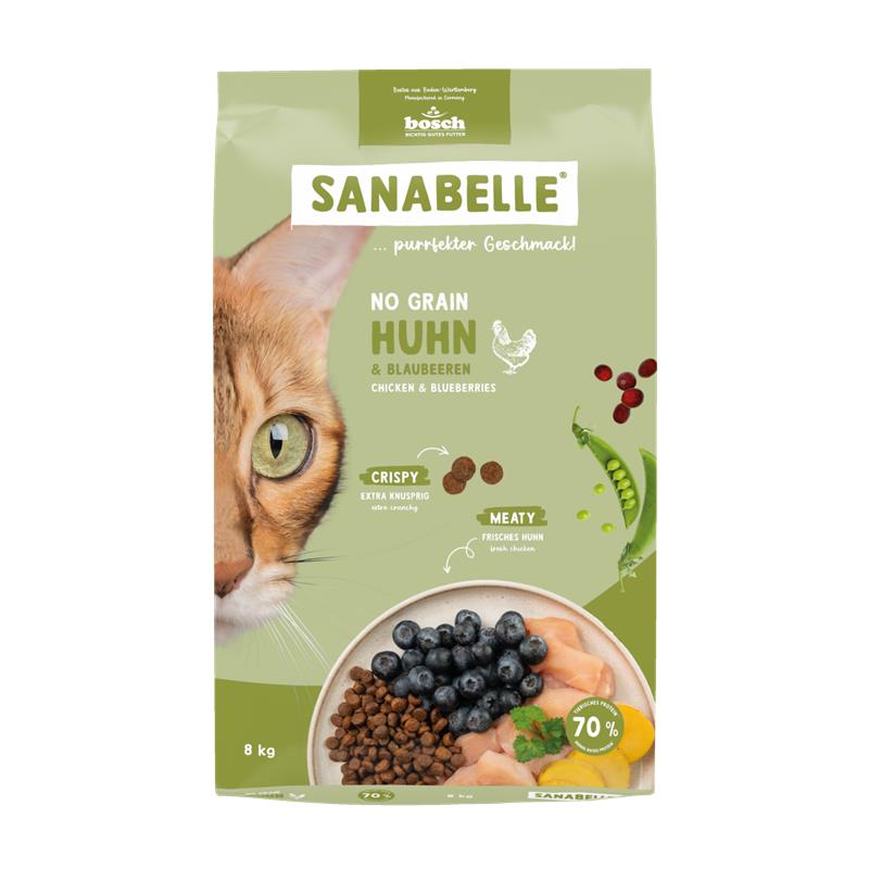 Bild 1 von Sanabelle Adult mit Strauß  / (Variante) Sanabelle No Grain Huhn 8 kg