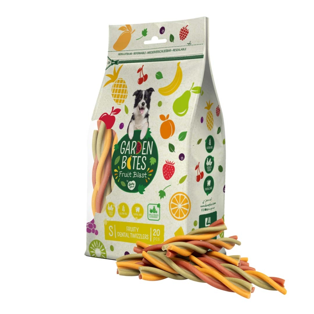Bild 1 von Garden Bites Fruity Dental Twizzlers  / (Variante) S 12,5cm / 20 Stück