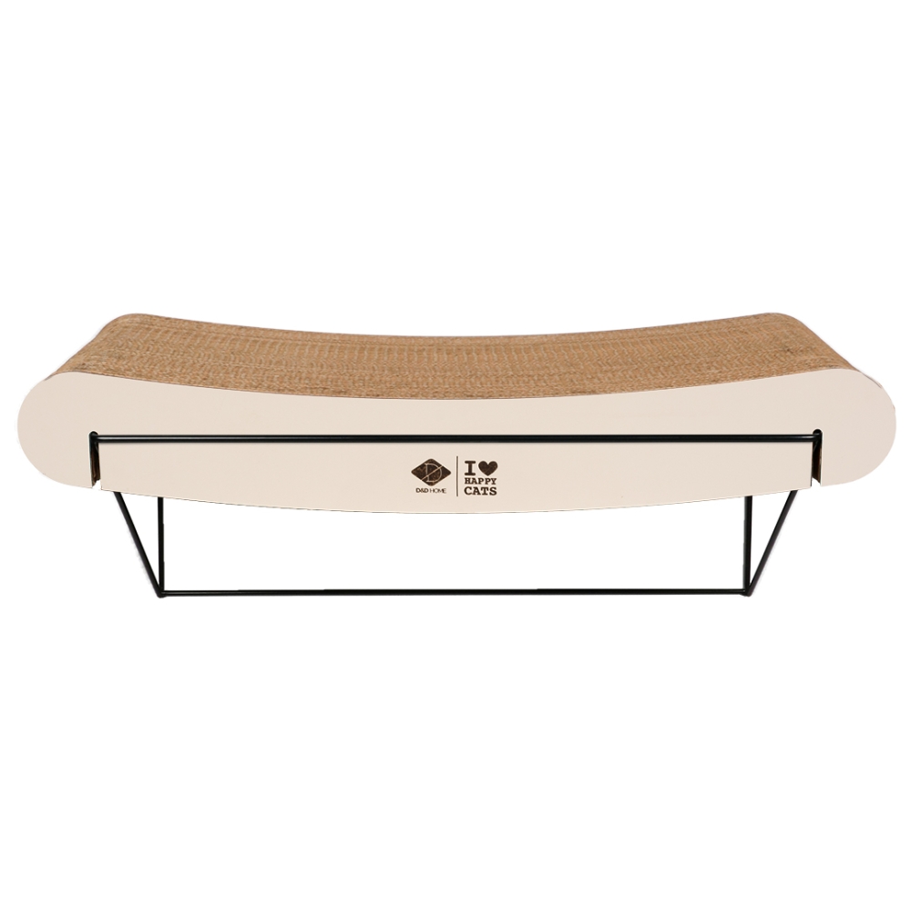 Bild 1 von D&D gebogenes Wandregal aus Pappe David - braun/beige