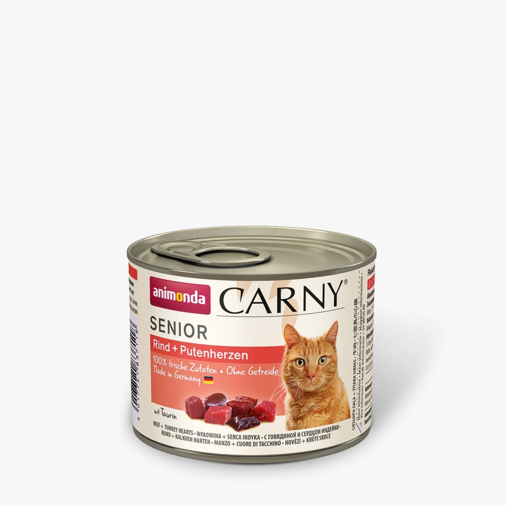 Bild 1 von Animonda Cat Dose Carny Senior Rind & Putenherzen  / (Variante) 200 g