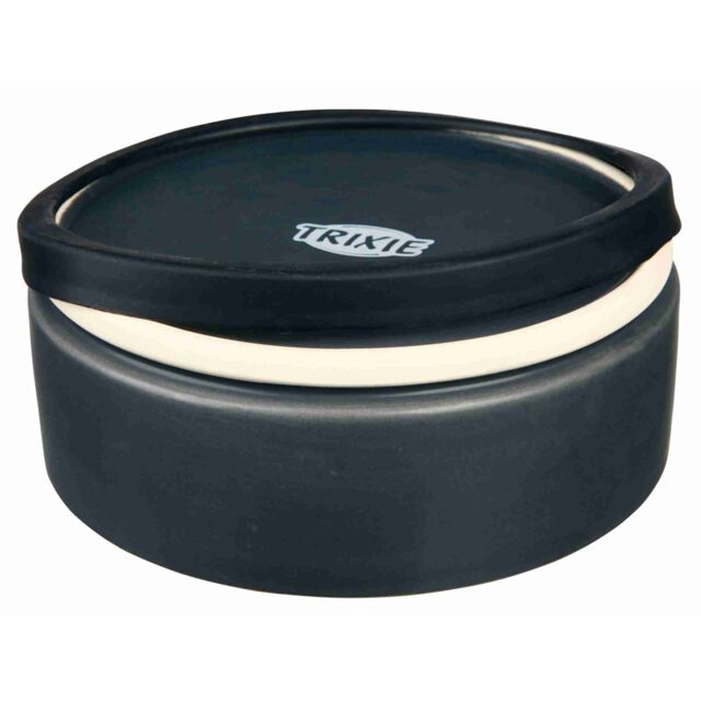 Bild 1 von Trixie Keramiknapf Pfote mit Gummiring  / (Variante) 0,75 l/ø 16 cm