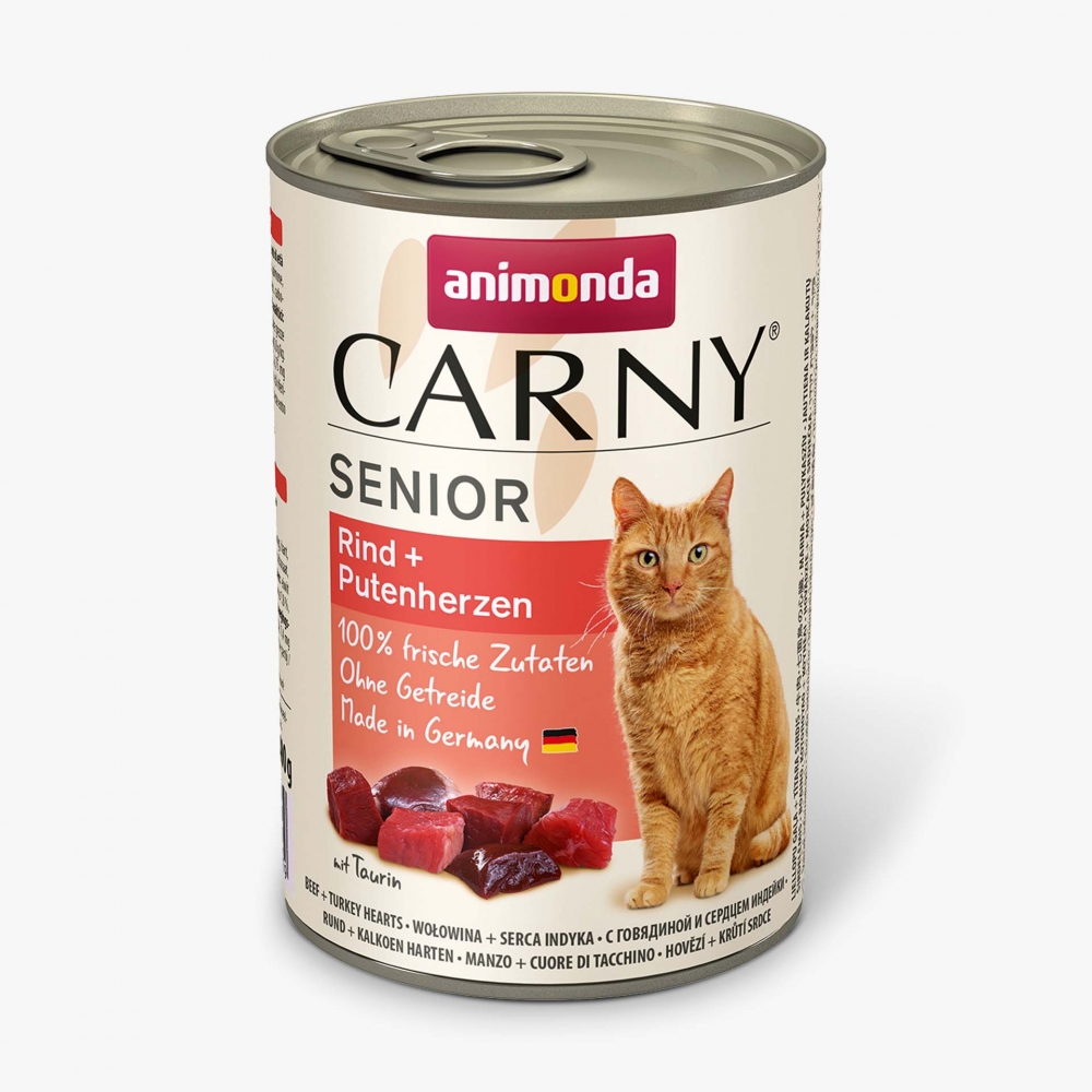 Bild 1 von Animonda Cat Dose Carny Senior Rind & Putenherzen  / (Variante) 400 g
