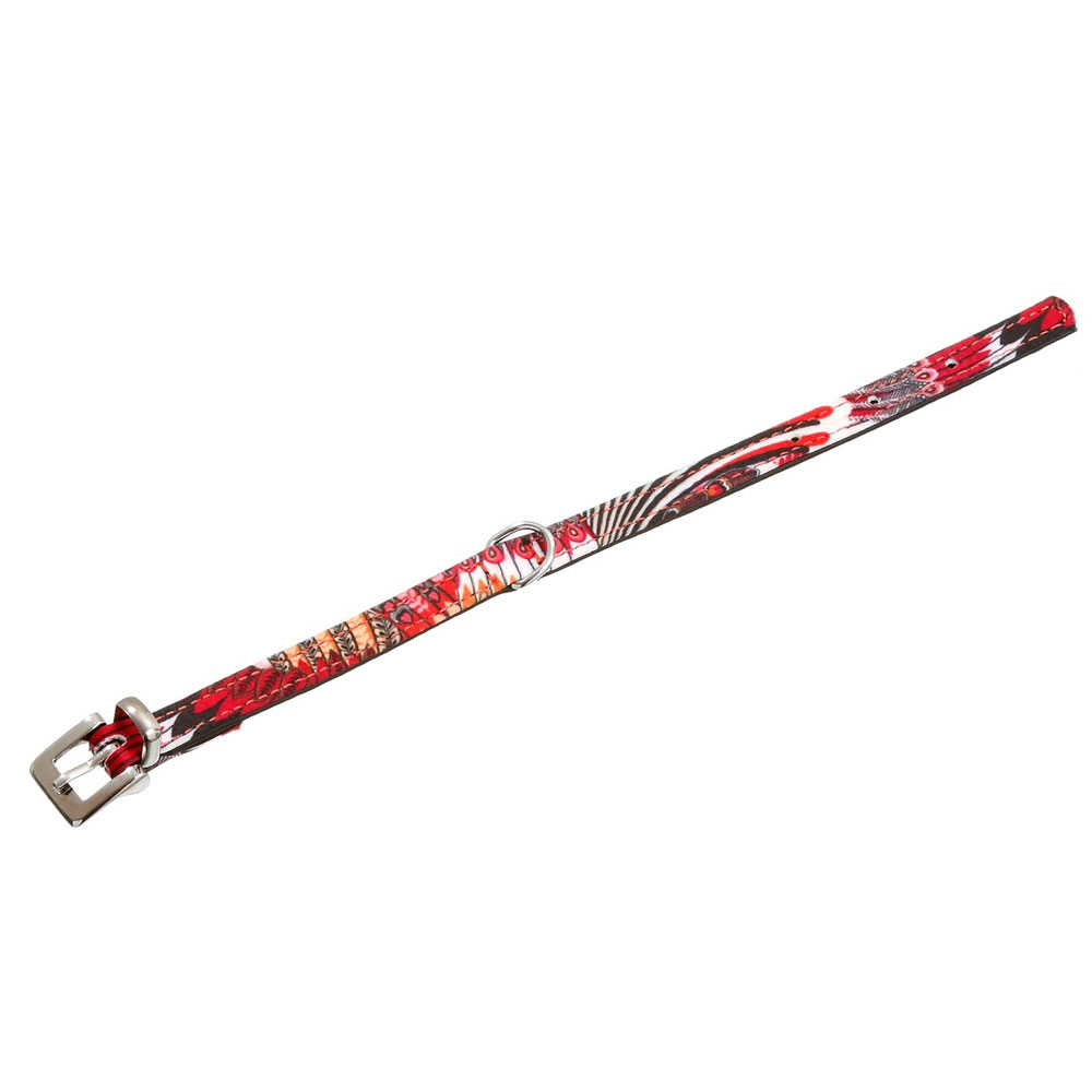 Bild 1 von Karlie Halsband Peacock - rot/schwarz  / (Variante) 32 cm / 12 mm