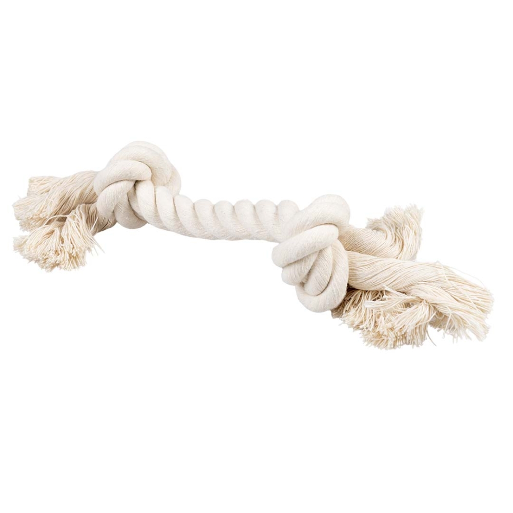 Bild 1 von Duvoplus ECO Baumwoll-Tau mit 2 Knoten - weiß  / (Variante) 25cm / 90g