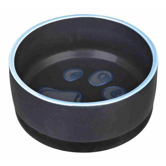 Bild 1 von Trixie Keramiknapf Pfote mit Gummiring  / (Variante) 0,4 l/ø 12 cm
