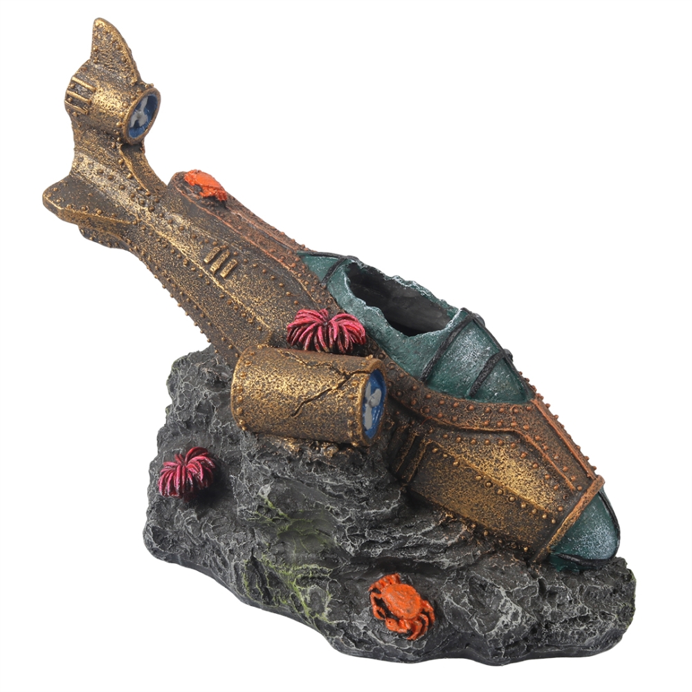 Bild 1 von Aqua Della Steampunk versunkenes U-Boot  / (Variante) L 28,8x17,5x25,8CM