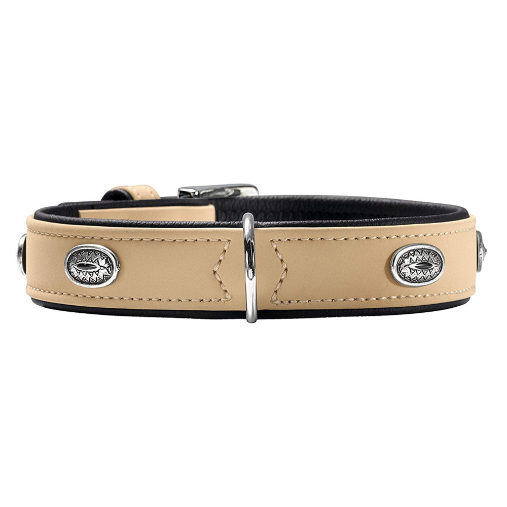 Bild 1 von Hunter Halsband Softie Stone 50 nickel, 36-44 cm  / (Variante) beige/schwarz