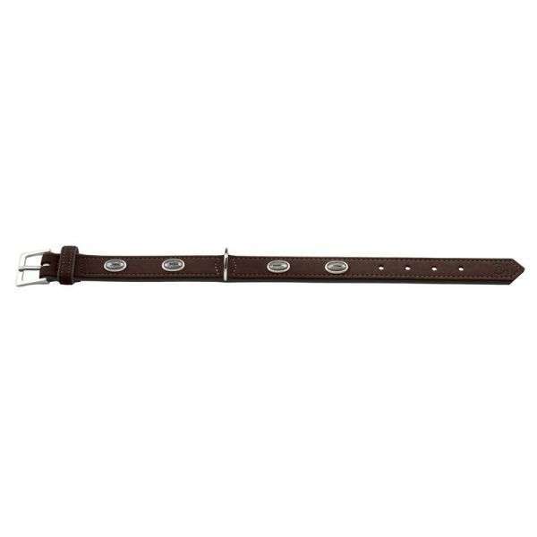 Bild 1 von Hunter Halsband Softie Stone 60 nickel, 46-53 cm  / (Variante) braun/Nappa schwarz