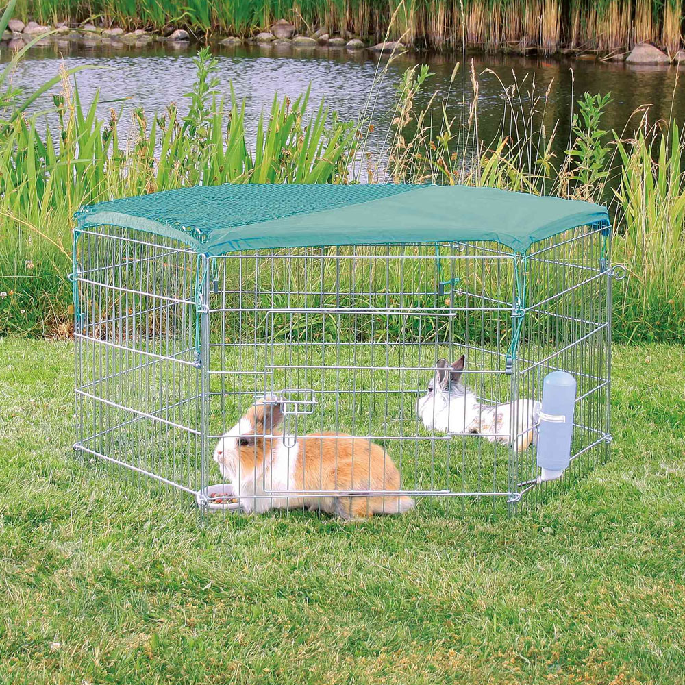 Bild 1 von Trixie Netz mit Sonnenschutz für Freigehege 1,50x1,50 m