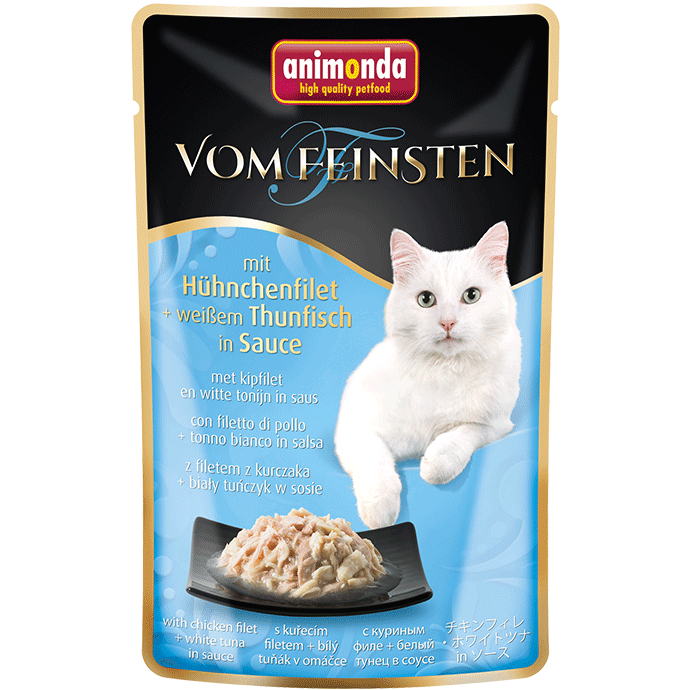 Bild 1 von Animonda vom Feinsten mit Hühnchenfilet & weißer Thunfisch in Sauce 50g