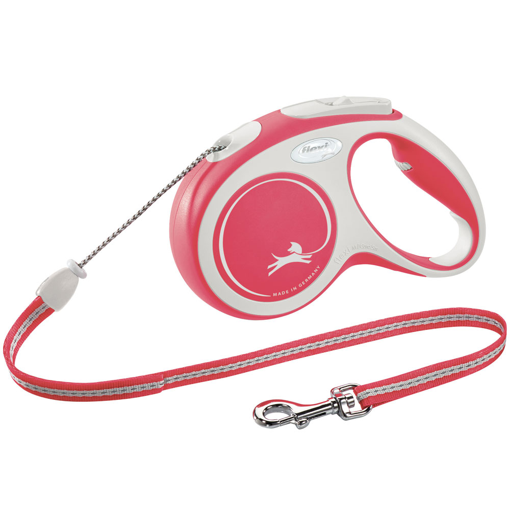 Bild 1 von FLEXI Rollleine New COMFORT Seil - 5m, bis 20kg  / (Variante) rot