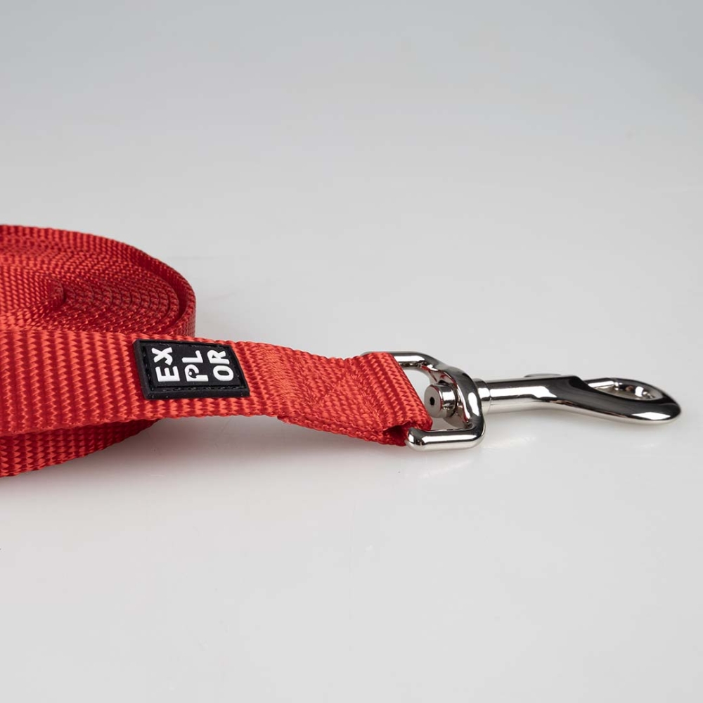 Bild 1 von Duvoplus EXPLOR Trackingleine Classic flach - rot  / (Variante) 10m/20mm