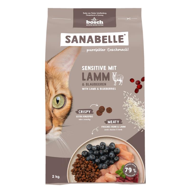 Bild 1 von Sanabelle Adult mit Strauß  / (Variante) Sanabelle Sensitive mit Lamm 2 kg
