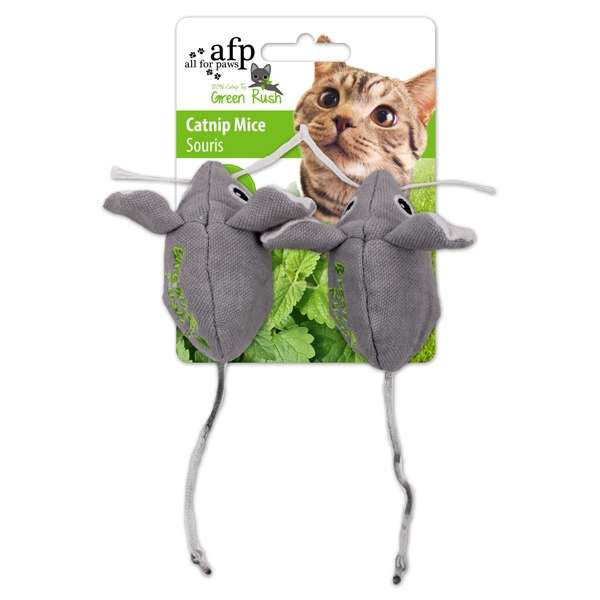Bild 1 von All for Paws Green Rush Catnip Mäuse - 2er Pack