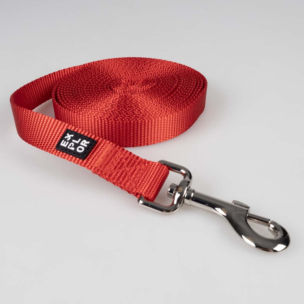 Bild 1 von Duvoplus EXPLOR Trackingleine Classic flach - rot  / (Variante) 10m/20mm