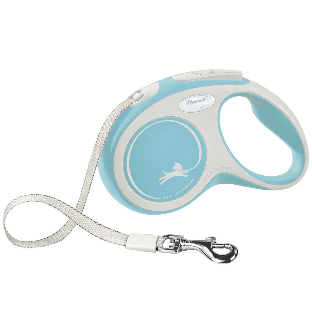 Bild 1 von FLEXI Rollleine New COMFORT Gurt - 5m, bis 15kg  / (Variante) hellblau