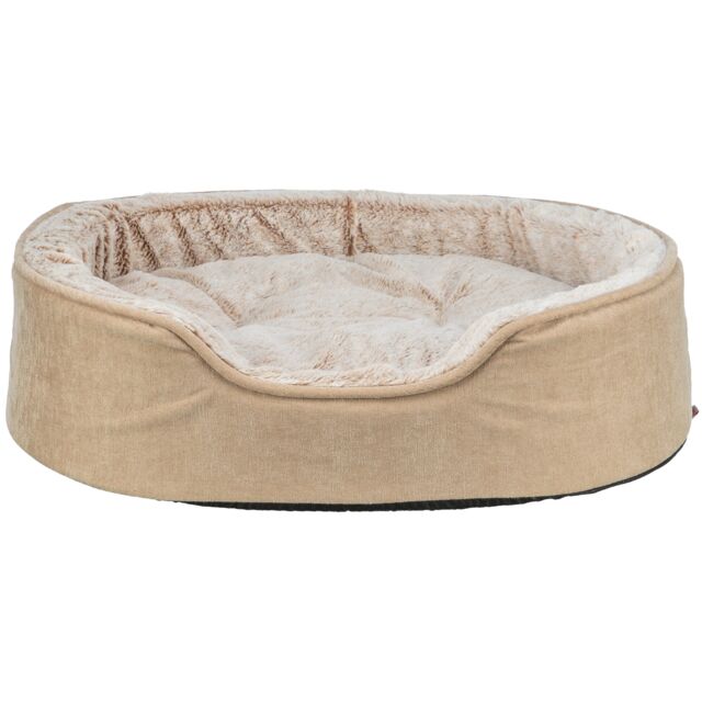 Bild 1 von Trixie Vital Bett Lino Soft, oval - beige/creme  / (Variante) 83 × 67 cm