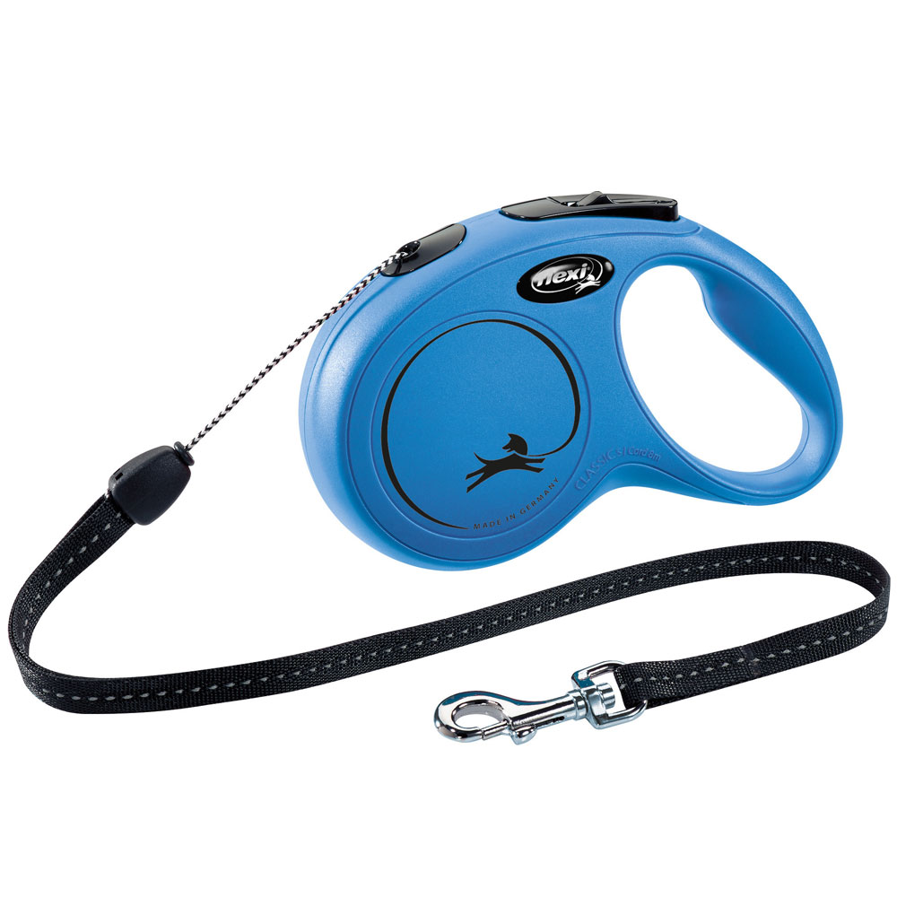 Bild 1 von FLEXI Rollleine New CLASSIC Seil - 8m, bis 12kg  / (Variante) Blau