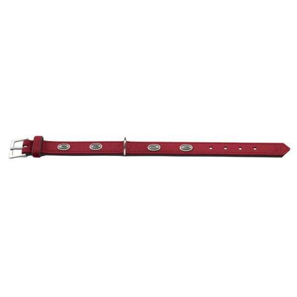 Bild 1 von Hunter Halsband Softie Stone 50 nickel, 36-44 cm  / (Variante) rot/Nappa schwarz