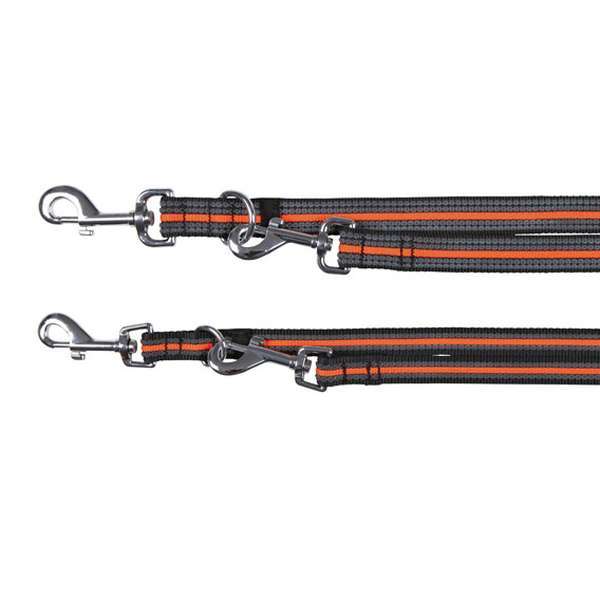 Bild 1 von Trixie Fusion Verlängerungsleine  / (Variante) schwarz/orange, L-XL, 2 m/25 mm