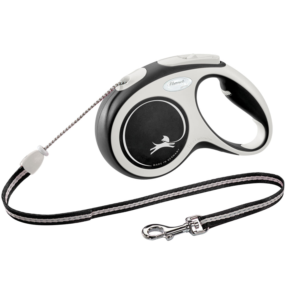 Bild 1 von FLEXI Rollleine New COMFORT Seil - 5m, bis 20kg  / (Variante) schwarz
