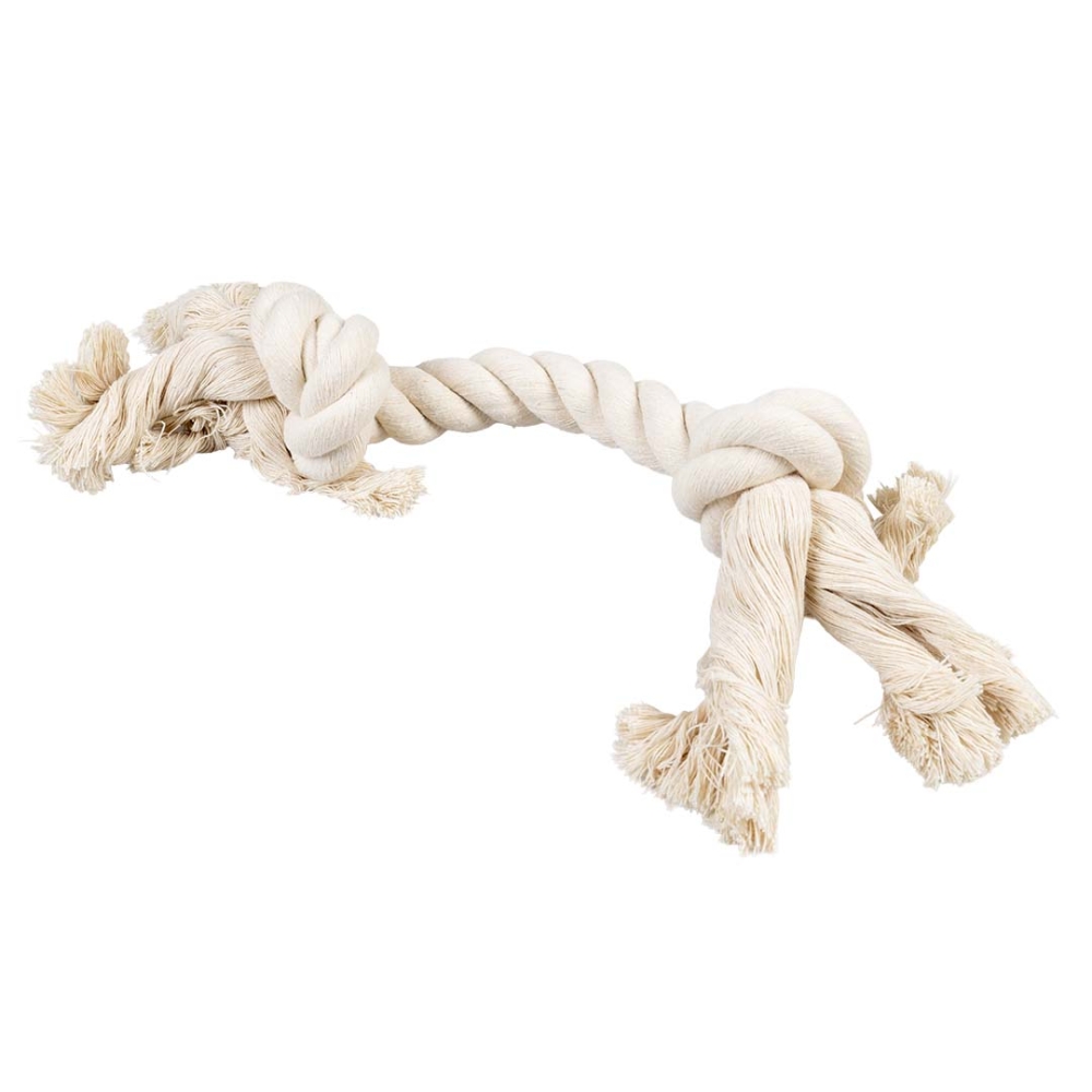 Bild 1 von Duvoplus ECO Baumwoll-Tau mit 2 Knoten - weiß  / (Variante) 25cm / 90g