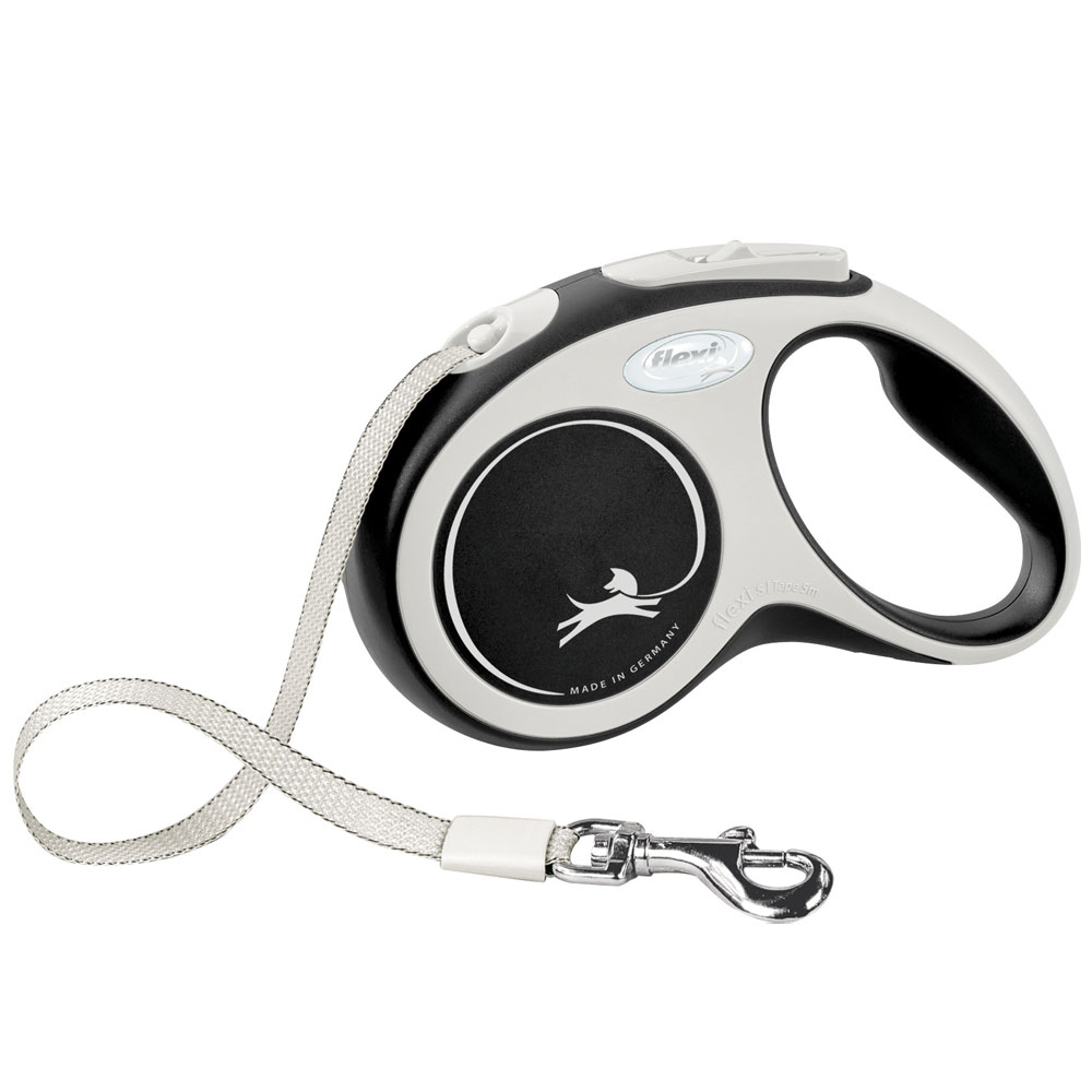 Bild 1 von FLEXI Rollleine New COMFORT Gurt - 5m, bis 15kg  / (Variante) schwarz