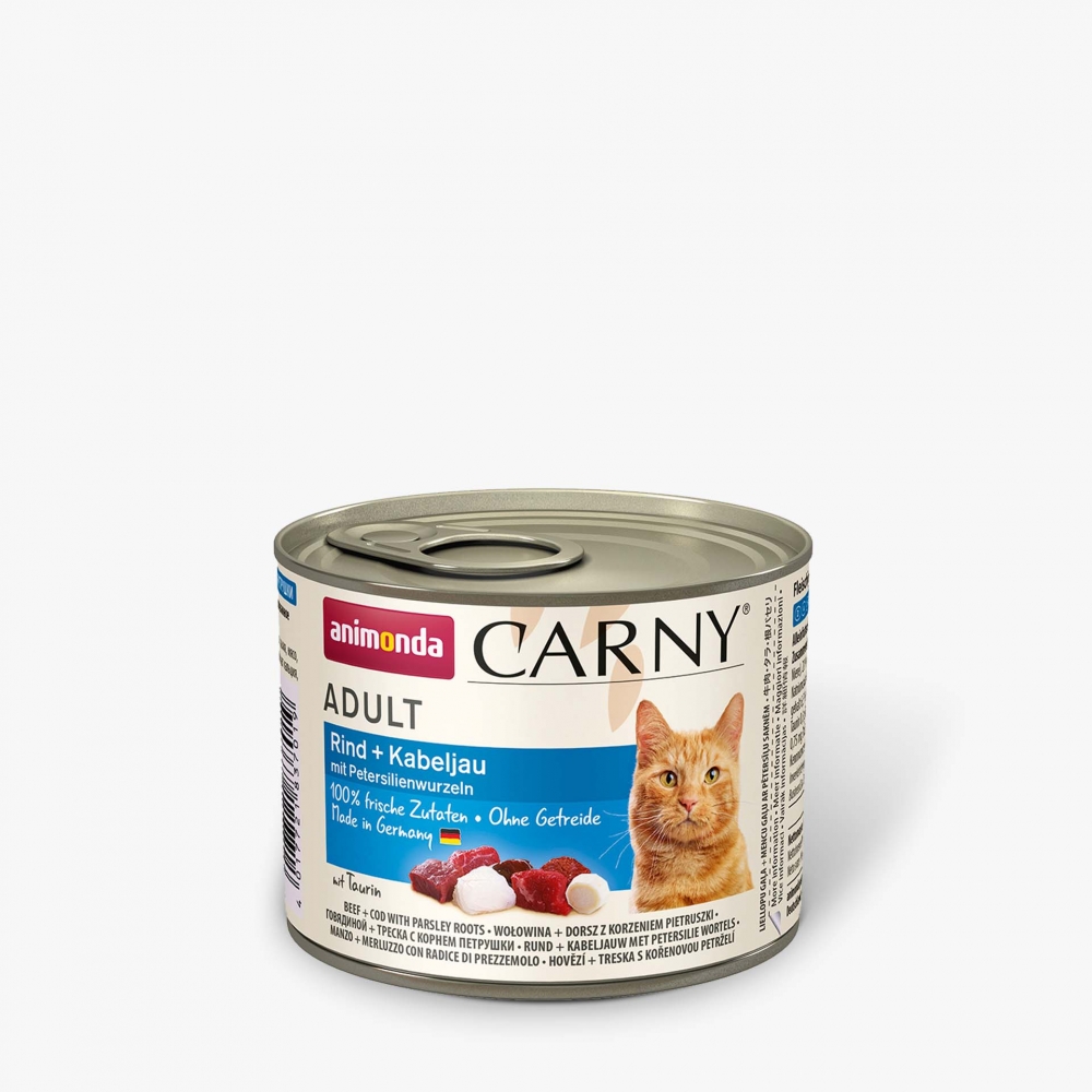 Bild 1 von Animonda Cat Dose Carny Adult Rind & Kabeljau & Petersilienwurzeln  / (Variante) 200 g