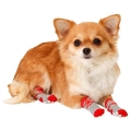Bild 1 von Karlie Doggy Socks Hundesocken 4er Set - Rot/Grau  / (Variante) XS
