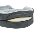 Bild 3 von Trixie Vital Bett Lino Soft, oval - grau/hellgrau  / (Variante) 110 × 92 cm