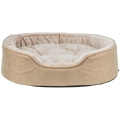 Bild 1 von Trixie Vital Bett Lino Soft, oval - beige/creme  / (Variante) 110 × 92 cm