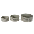 Bild 2 von Duvoplus Futternapf Stone Happy Dog - grau  / (Variante) 300ml Ø10,5cm