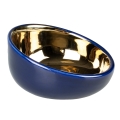 Bild 1 von Duvoplus Futternapf Stone Obliq - blau/gold  / (Variante) 340ml 15x15x8cm